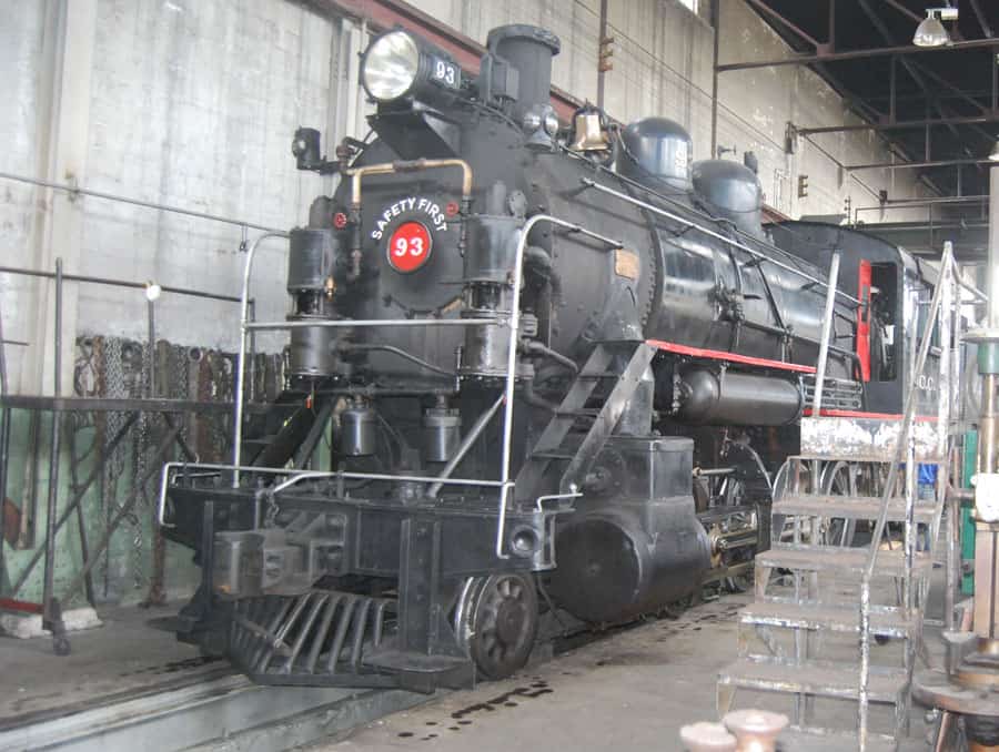 Black steam engine