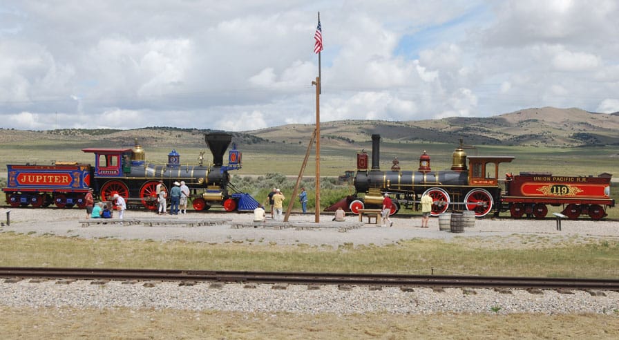 Locomotive made famous for meeting the Central Pacific Railroad's Jupiter at Promontory Summit